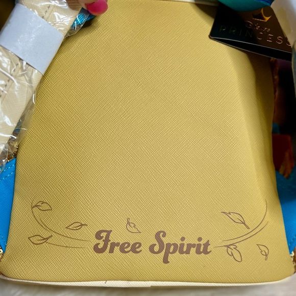 Pocahontas Sequin Mini Backpack Disney Princess Loungefly NWT - Picture 7 of 7